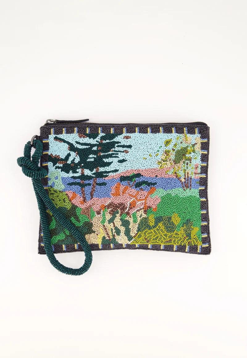 Nancybird Beaded Line Clutch