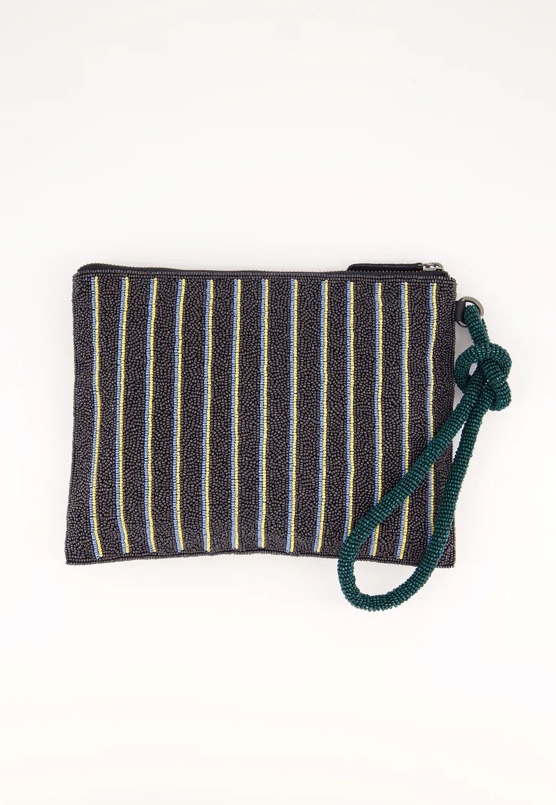 Nancybird Beaded Line Clutch