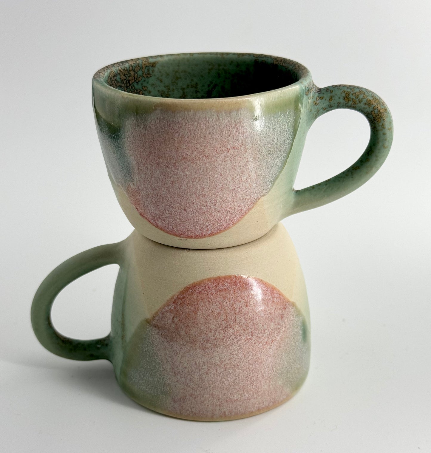 Nicole is Nicole espresso cup - Pink and Green