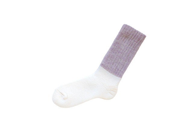 Nishiguchi Kutsushita Mohair Socks - Lilac