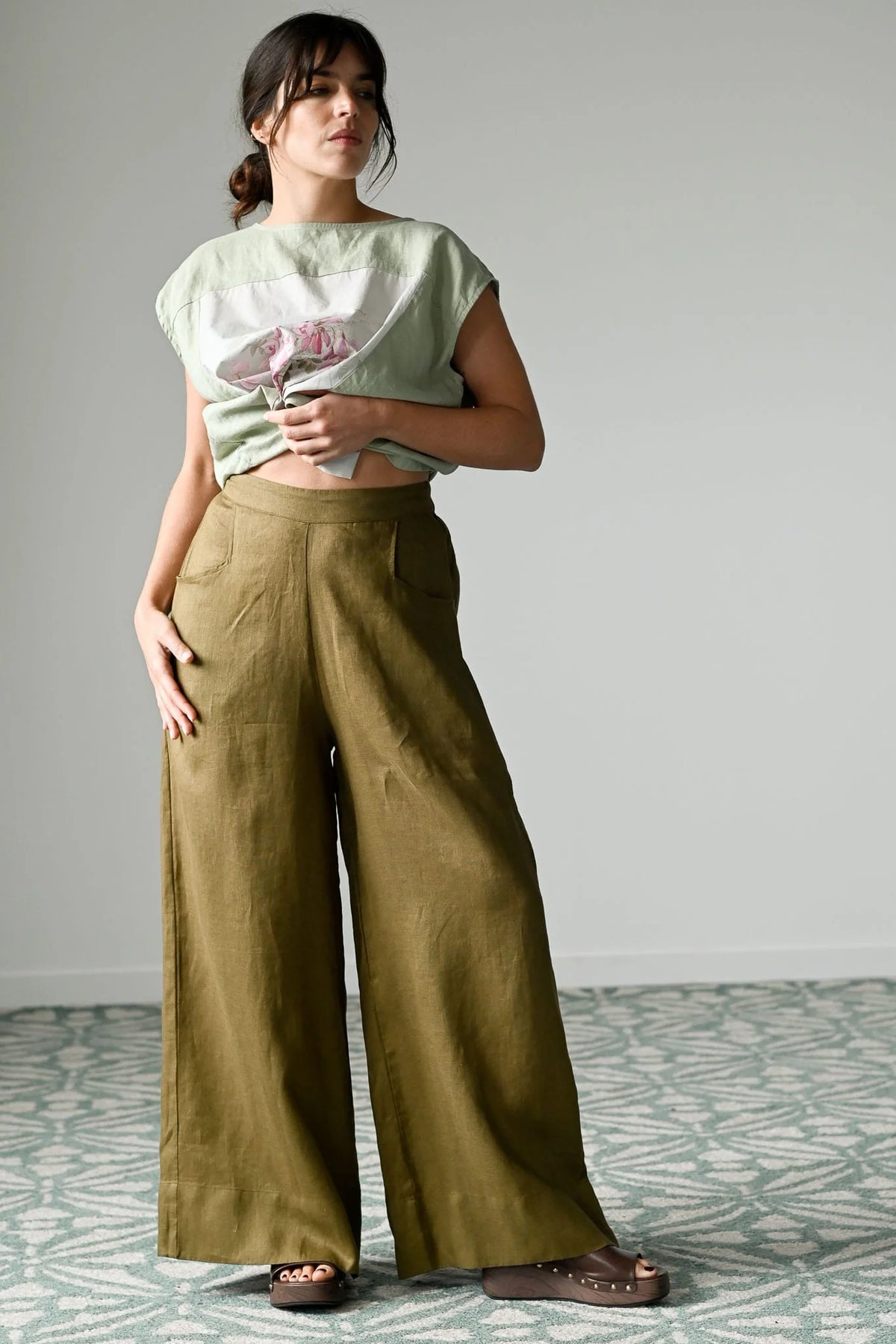 Lazybones Ollie Pant - Fir Green