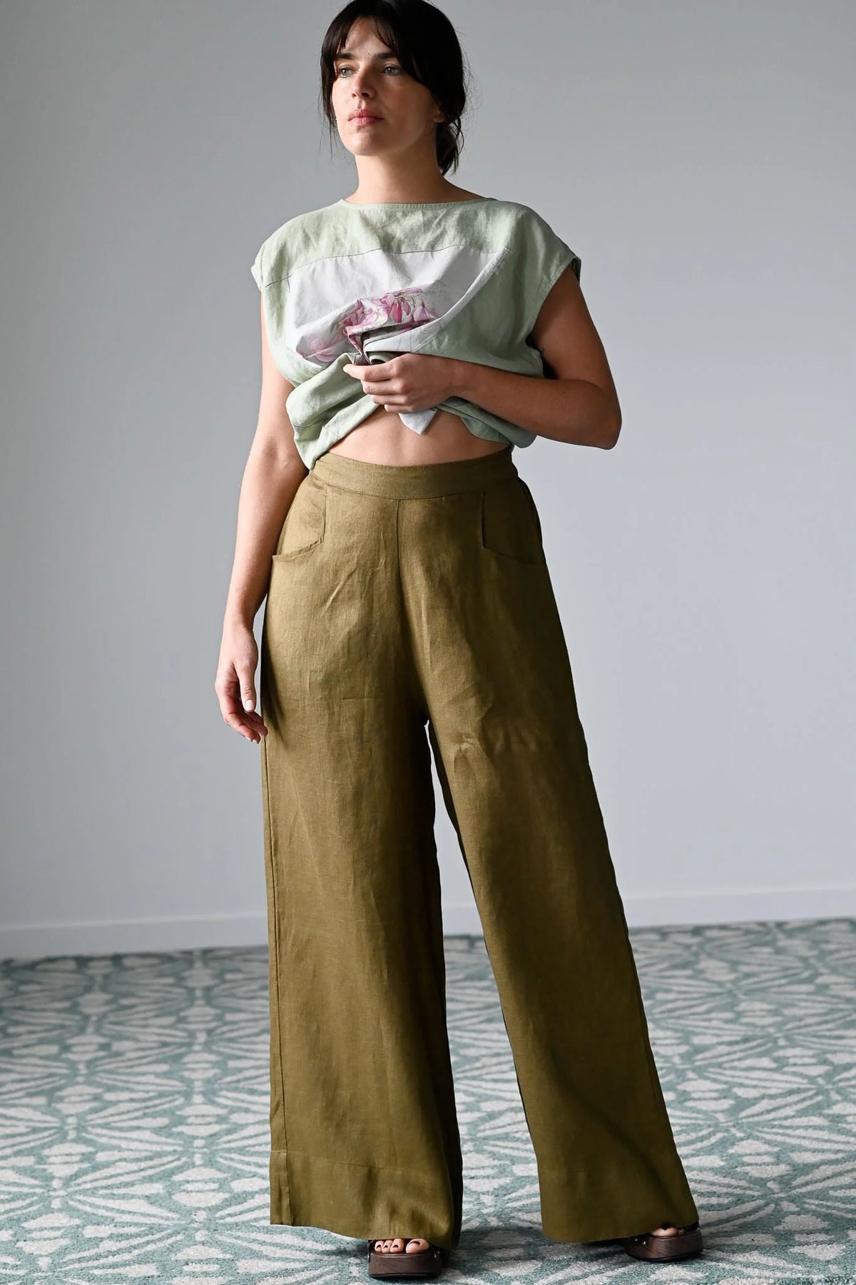 Lazybones Ollie Pant - Fir Green