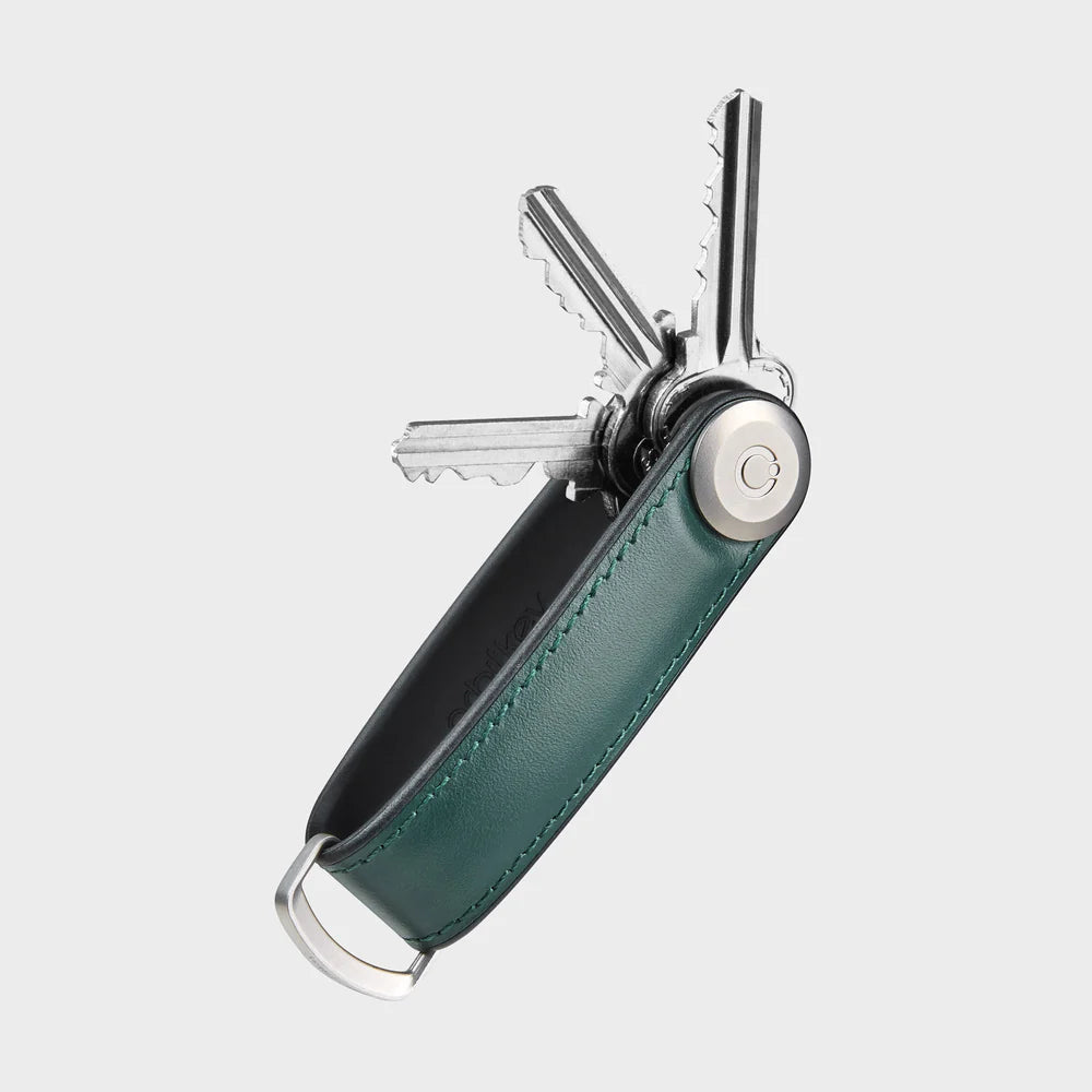 Orbitkey Hybrid Leather Key Organiser - Pine Green