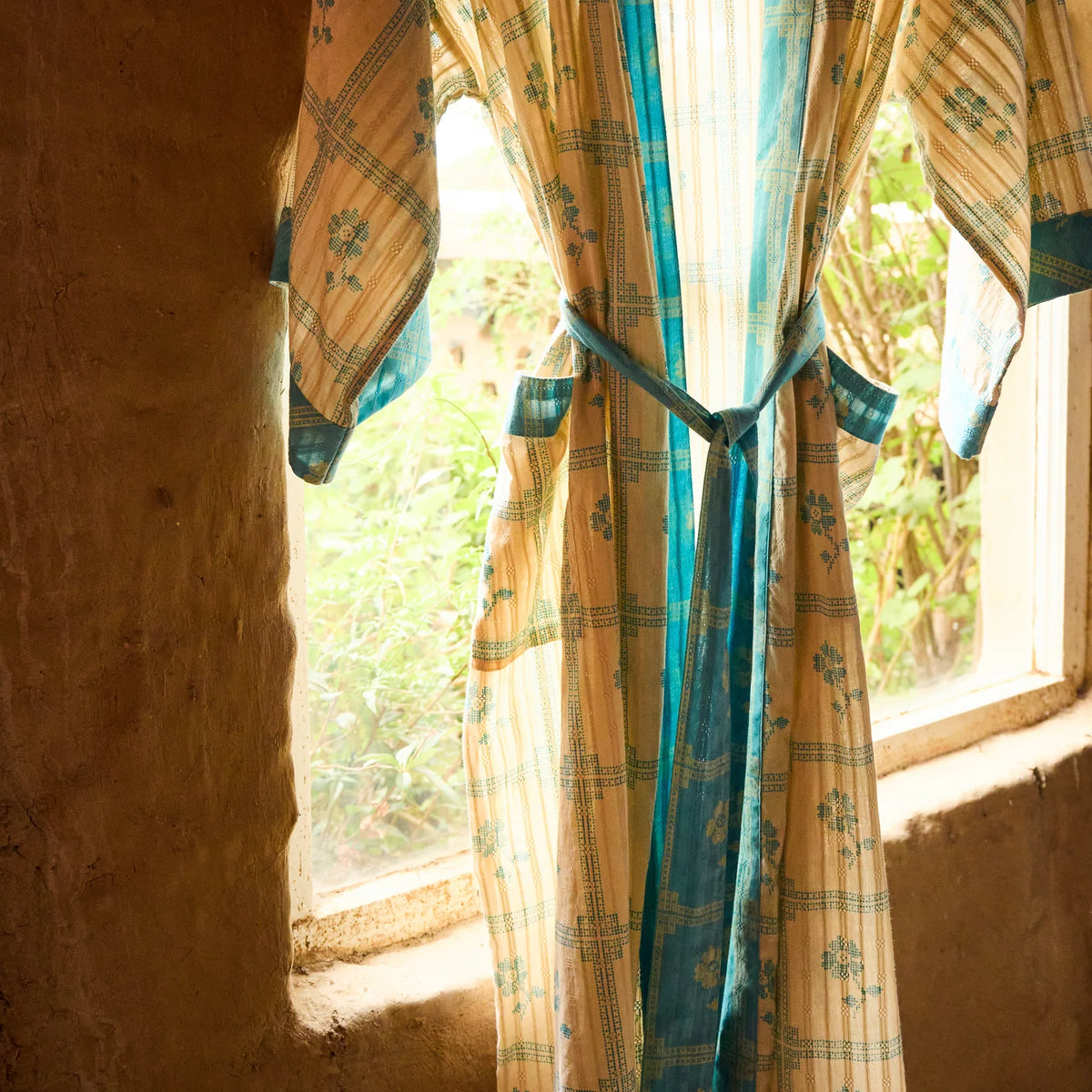 Sage & Clare Bonny Cotton Robe - Turquoise