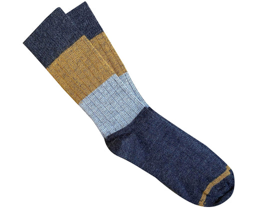 Tightology ‘Chunky Rib’ Charcoal Stripe Merino Wool Sock