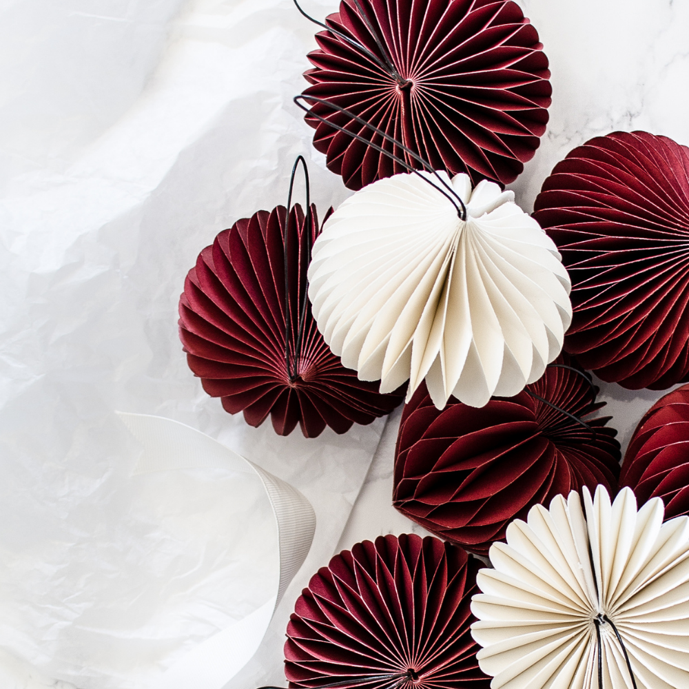 Paper Ornament - Red Jewel