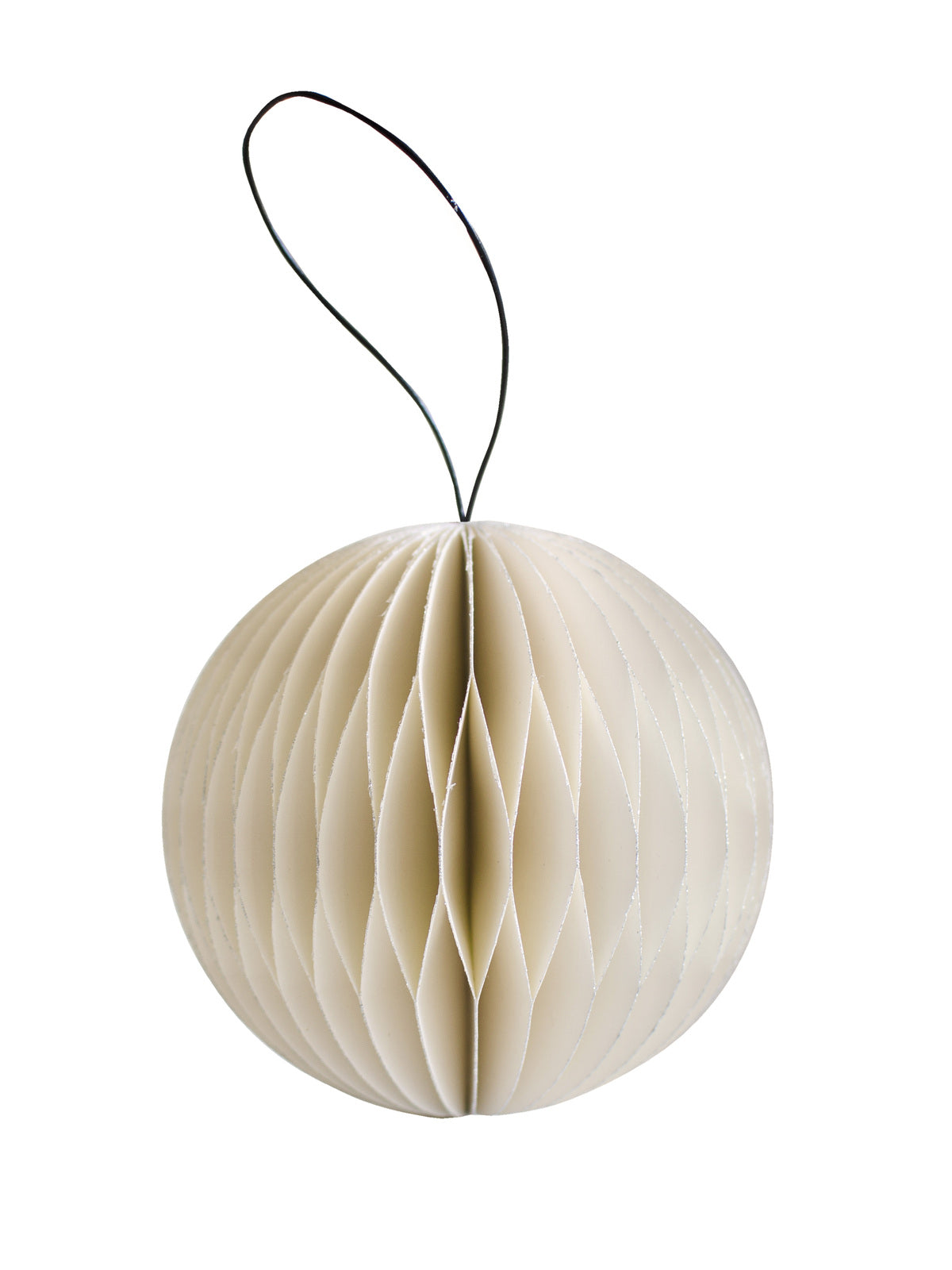 Paper Ornament - White Sphere