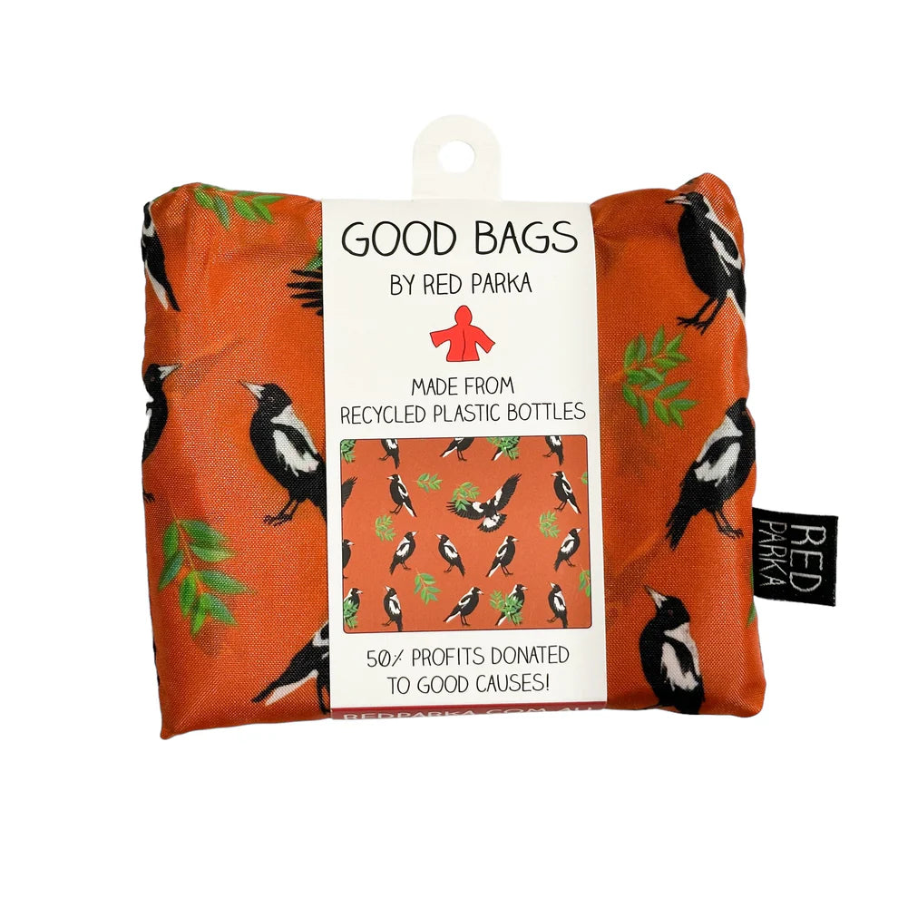 Red Parka Recycled PET Magpie shopping bag