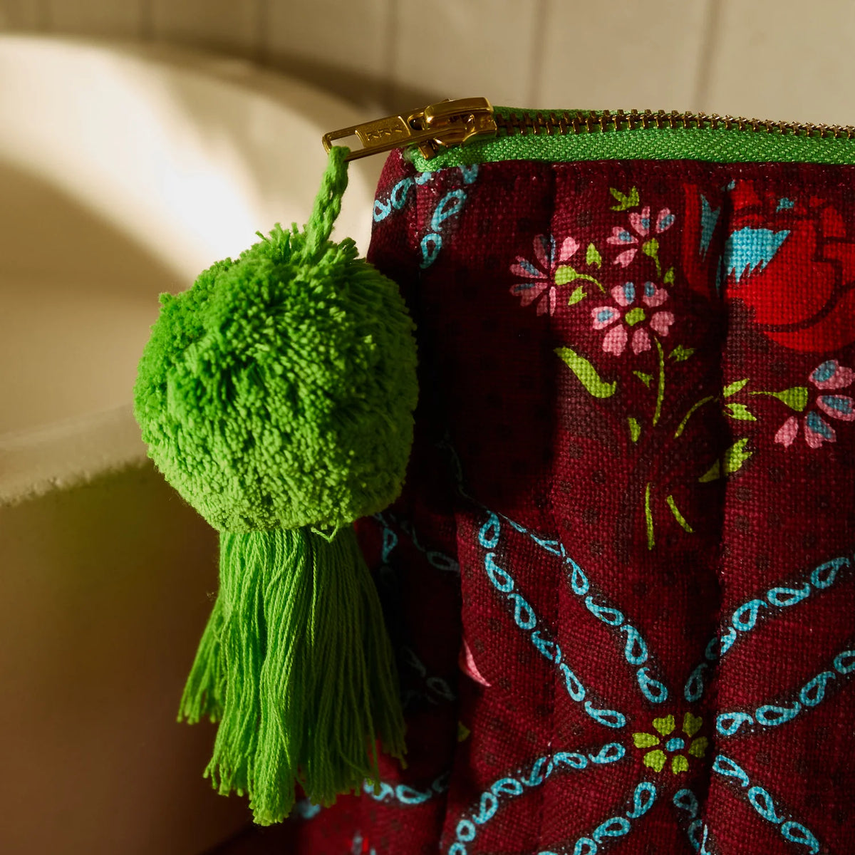 Sage x Clare -  Norali Quilted Cosmetic Bag
