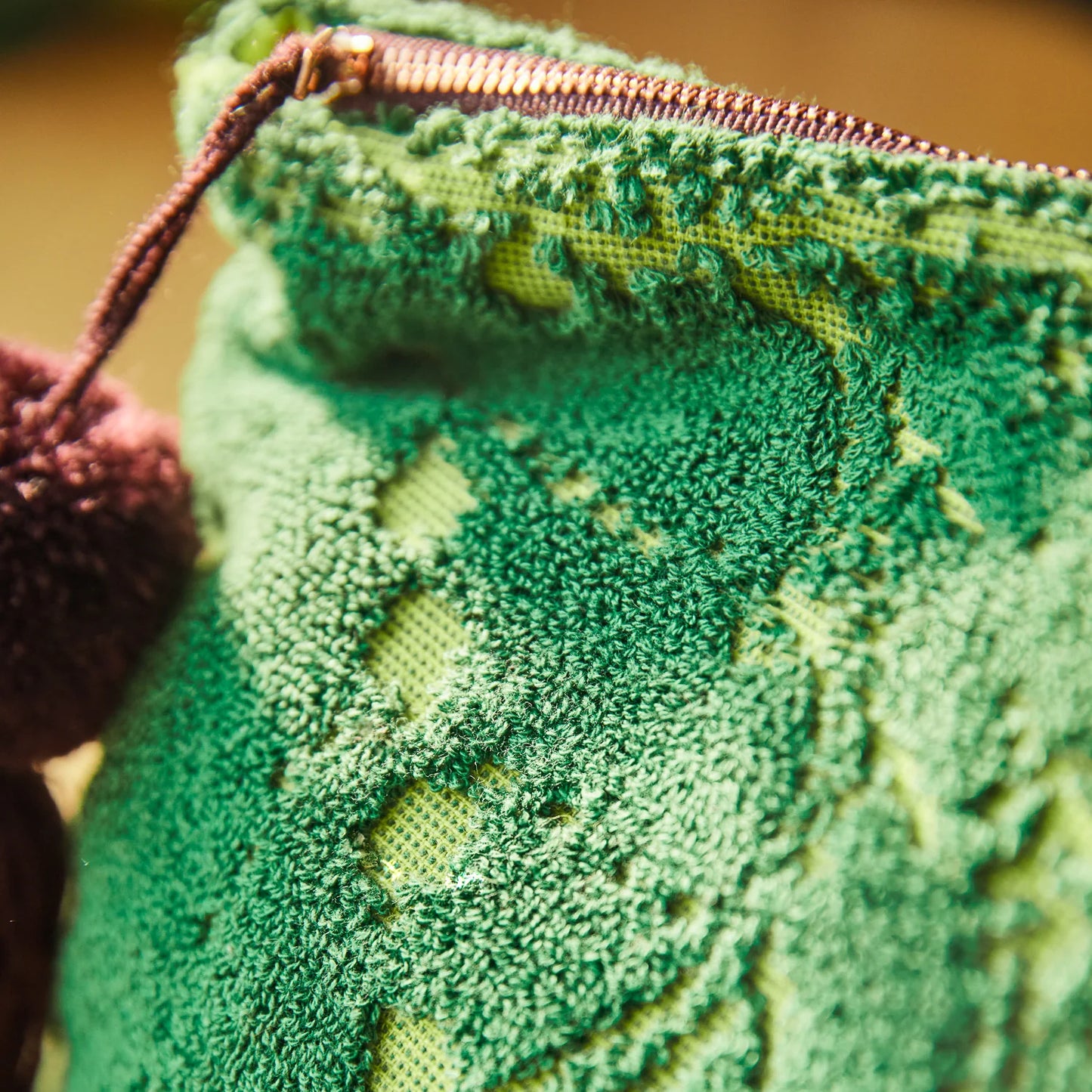 Sage x Clare - Lucia Terry Pouch in kelp