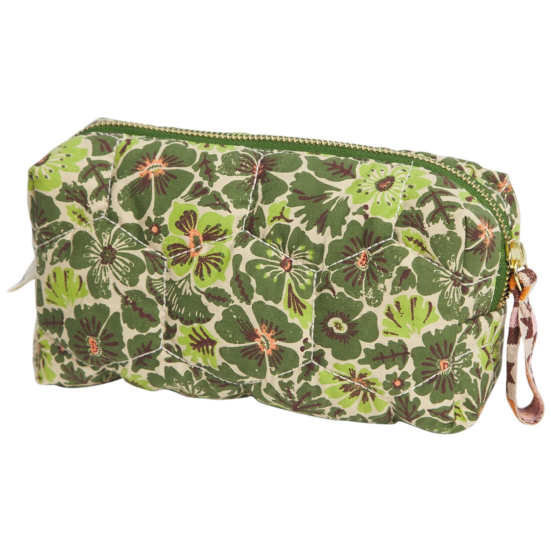 Sage and Clare Magnolia Travel Pouch - Cactus Green