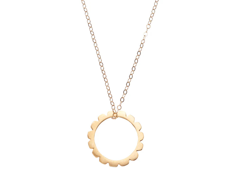 Shabana Jacobson Gold Frill Necklace