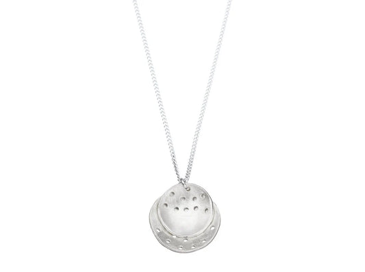 Shabana Jacobson Silver Disc Necklace