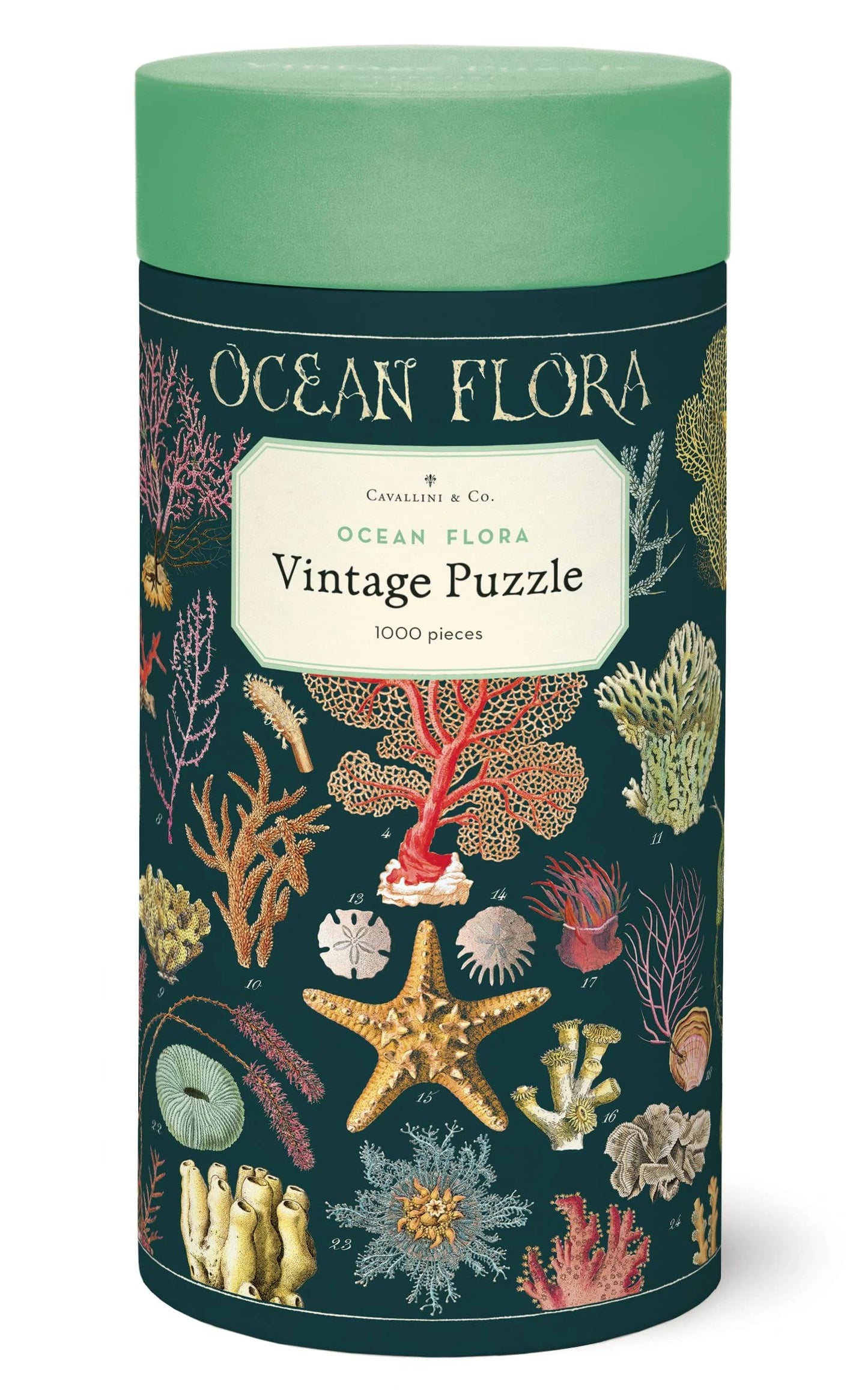 Cavallini & Co Ocean Flora 1000 Piece Vintage Puzzle