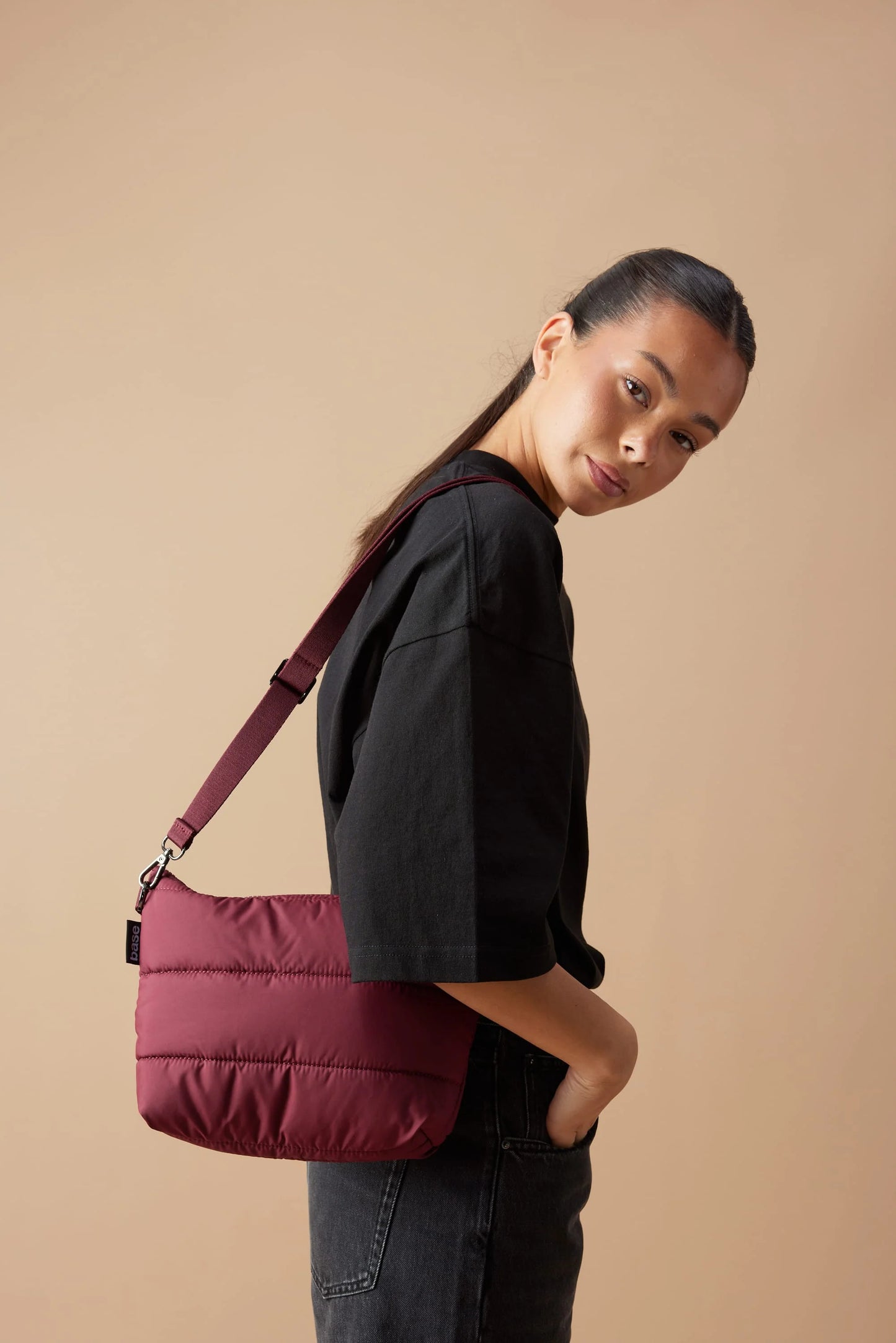 'Stash Base Crossbody' Bag - Burgundy