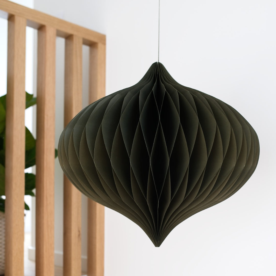 Statement Paper Jewel - Olive Green