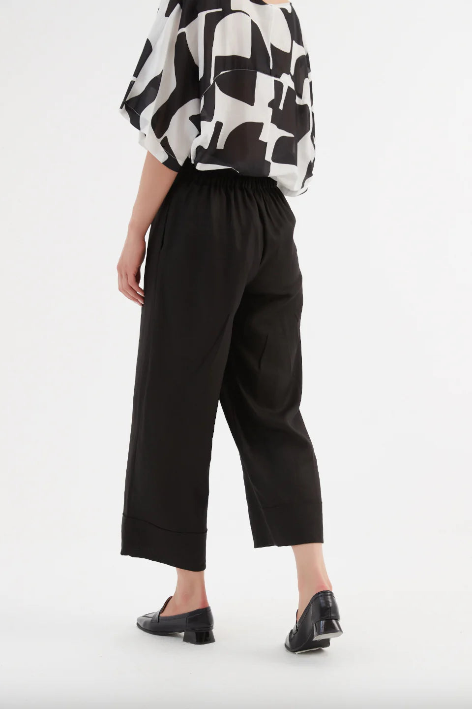 Tirelli Wide Leg Pant - Black