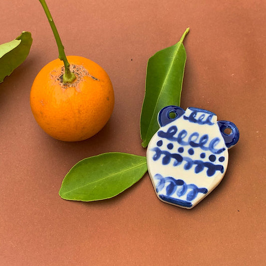 Togetherness Ceramic Urn Brooch