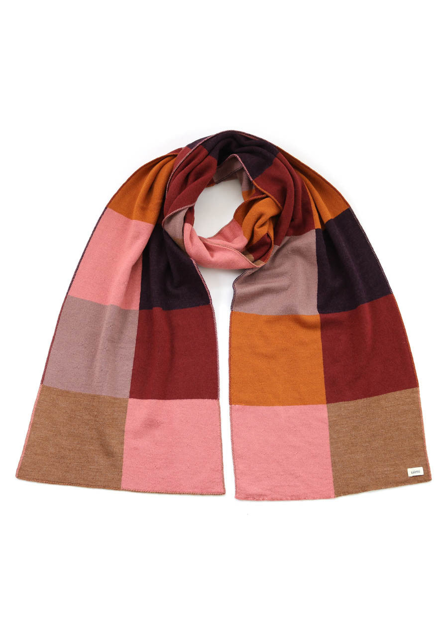 Uimi Frankie Patchwork Scarf - Plum