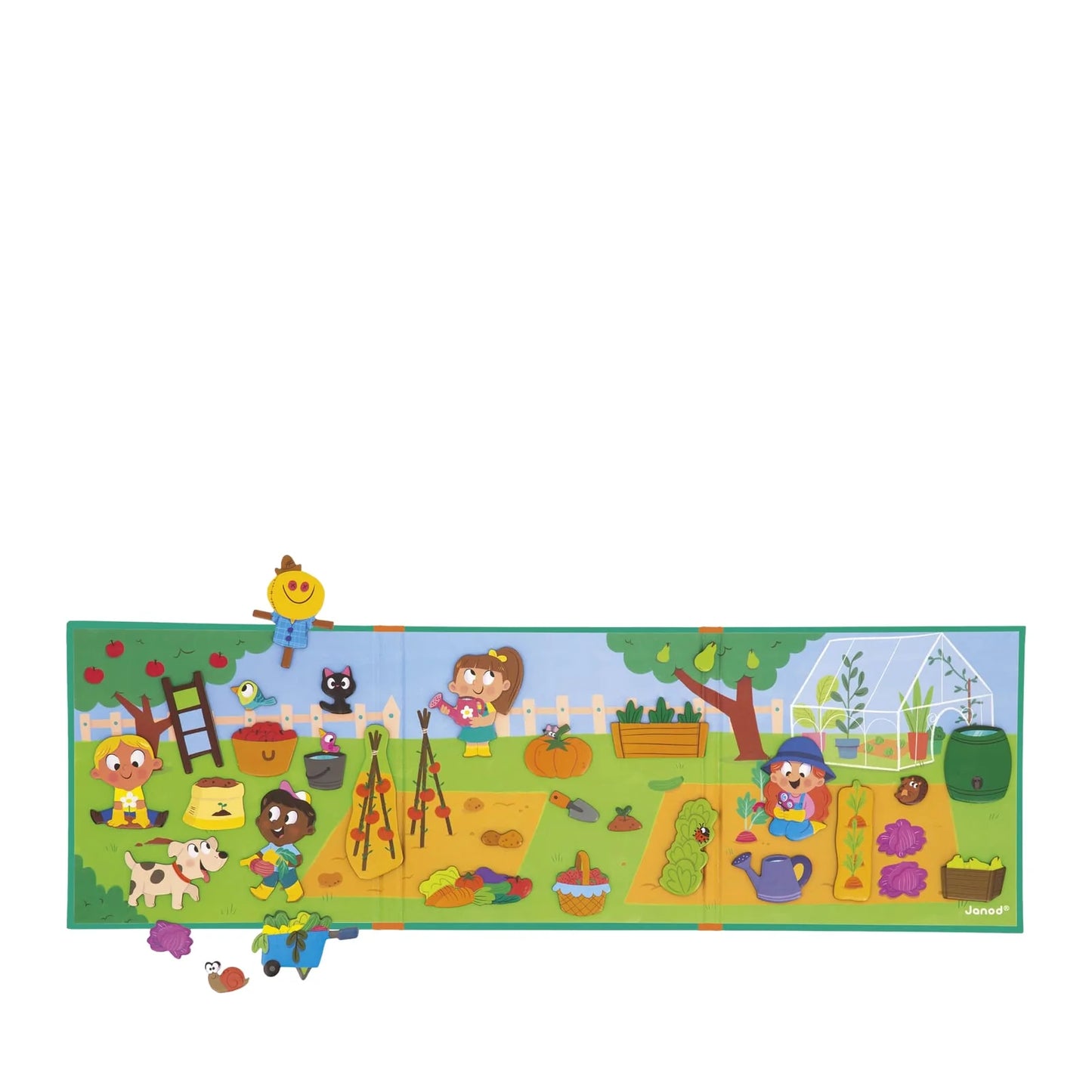 Janod Vegetable Garden Magnetic Story