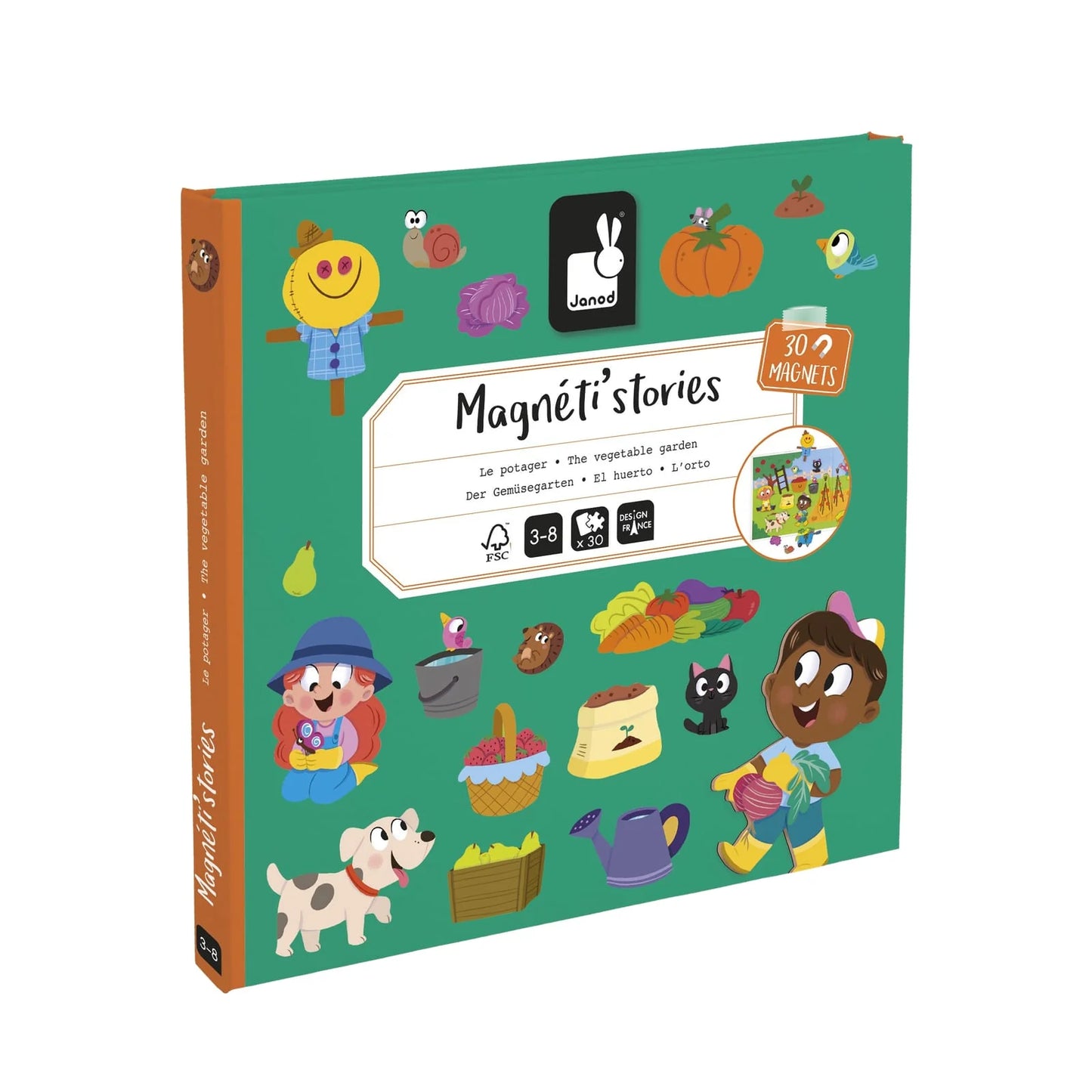 Janod Vegetable Garden Magnetic Story