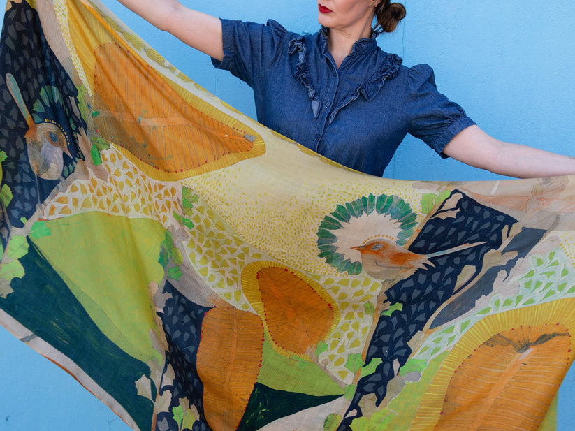 Dana Kinter "A Wish on the Wind" Cashmere Wool