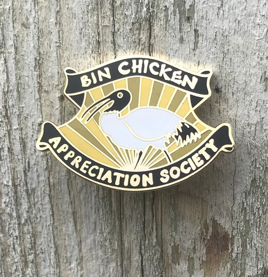 Bridget Farmer Bin Chicken Appreciation Society - Enamel Pin
