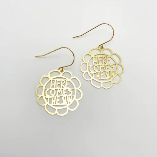 Denz Mini Here Comes The Sun dangles in gold