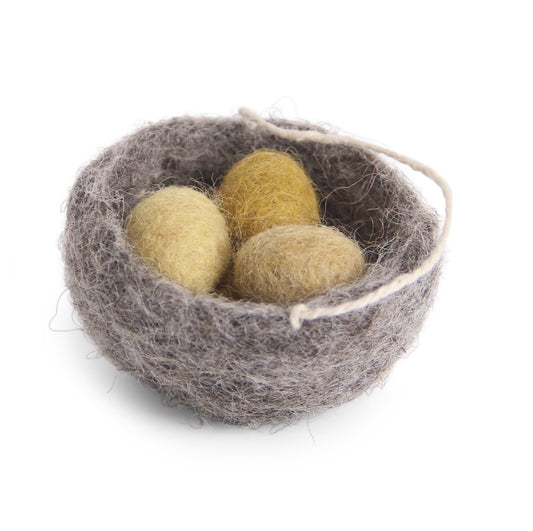 Gry and Sif Felted nest with eggs