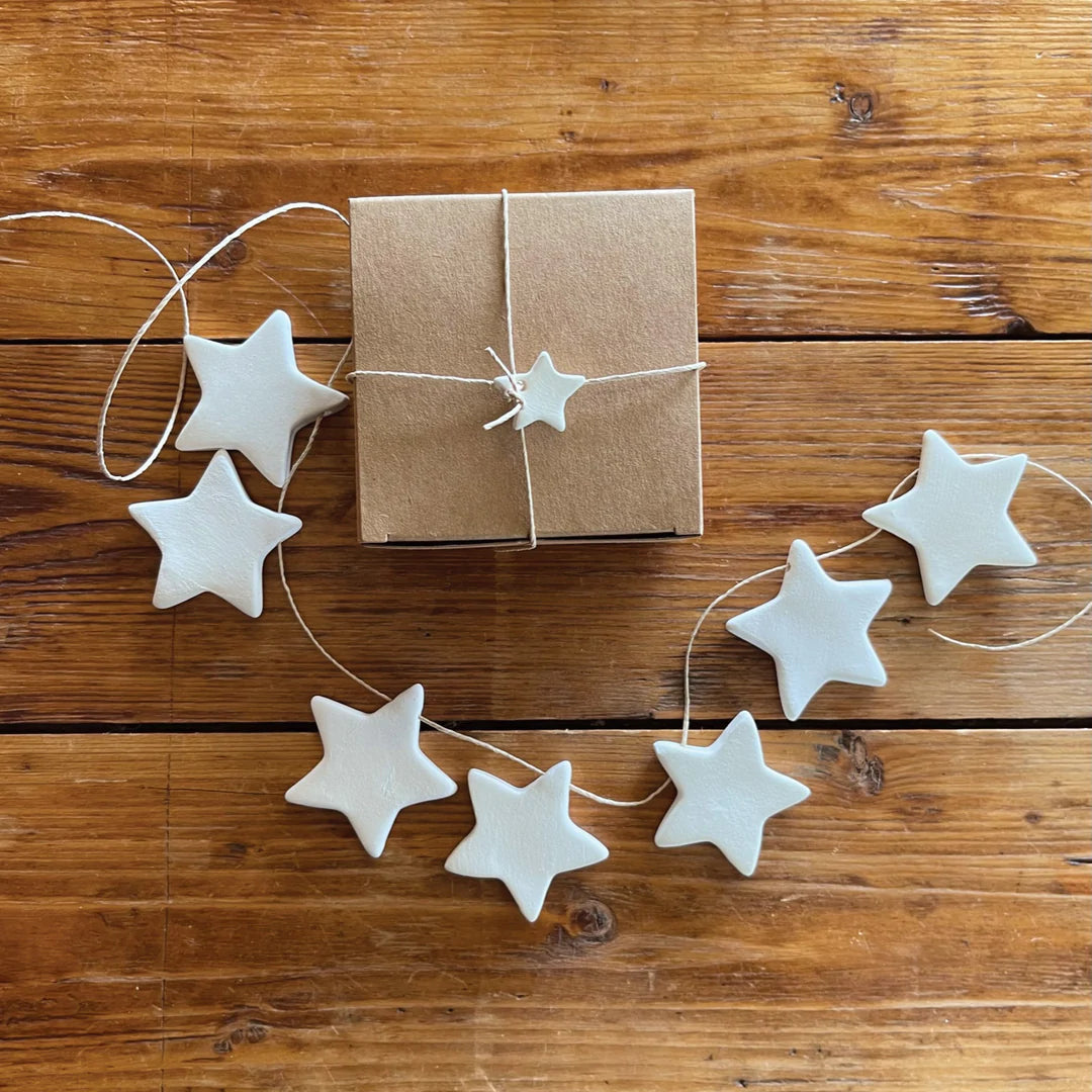 Paper Boat Press Ceramic Garland - Stars