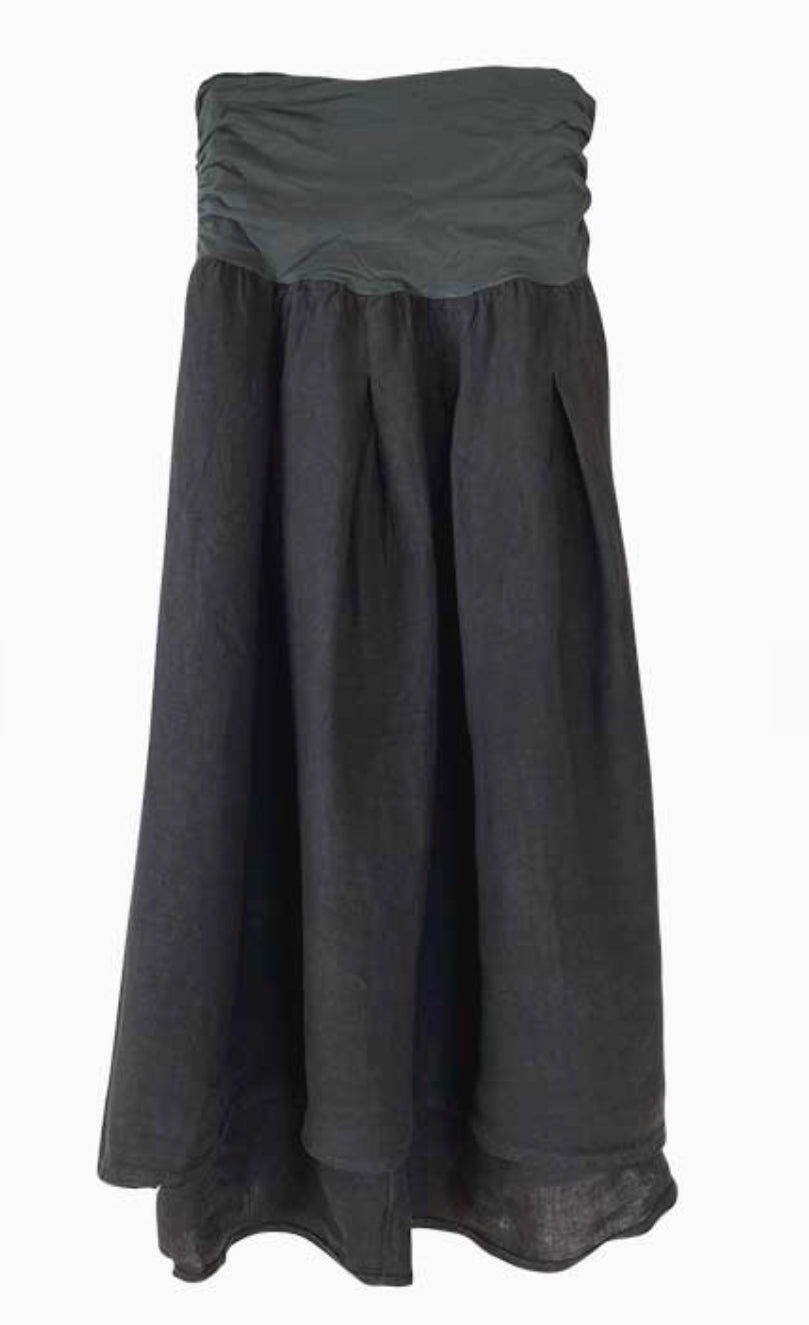 Mandorle Linen Lucia Skirt