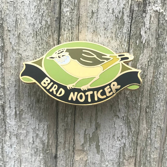 Bridget Farmer Bird Noticer Enamel Pin