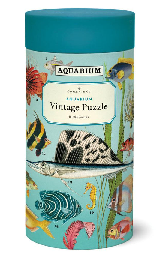 Cavallini & Co Aquarium 1000 Piece Vintage Puzzle
