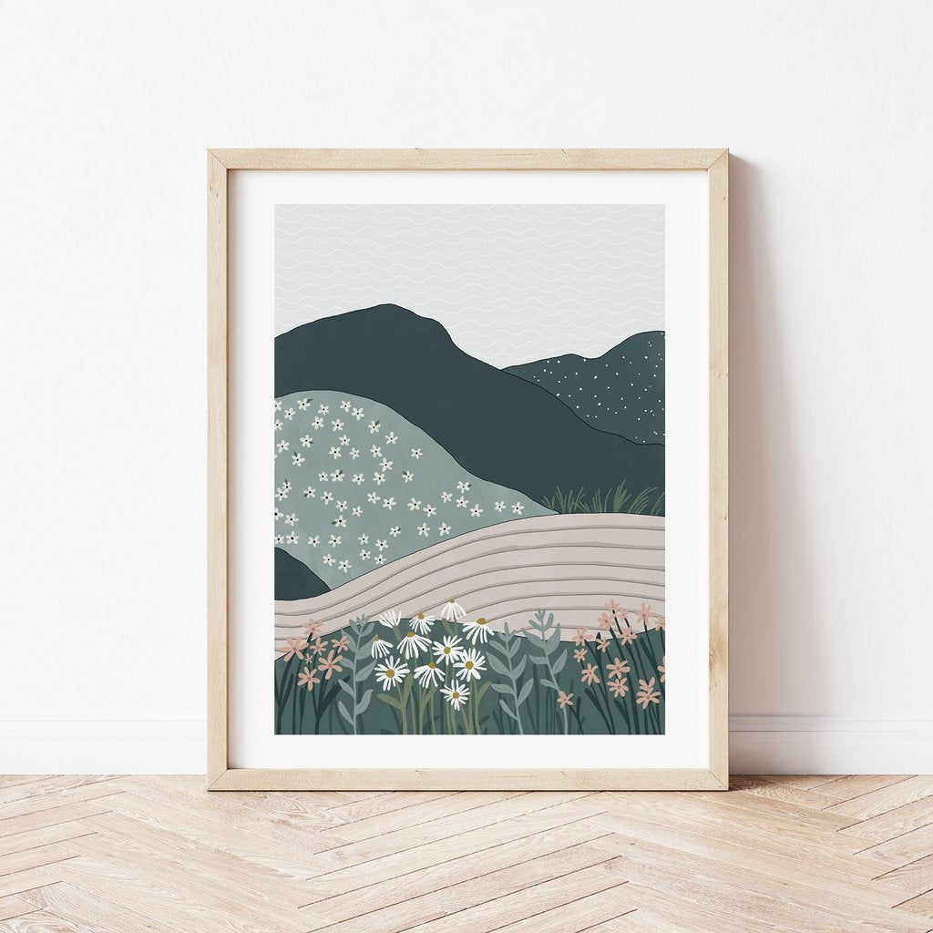 In the Daylight Meadow Print