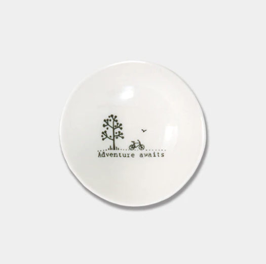 East of India Small Porcelain Bowl with sweet little sayings