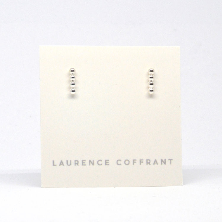 Laurence Coffrant Beaded Bar Earrings