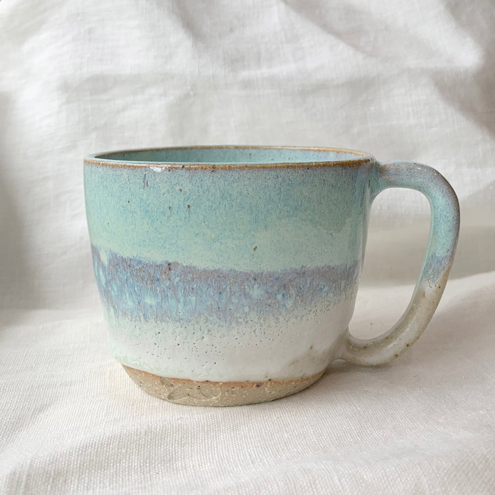 Mrs Fishers Pottery Green Coast Mug